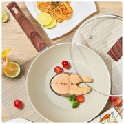 京东PLUS会员：Velosan 麦饭石不粘炒锅 24cm
