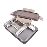 TAFUCO泰福高T-5300饭盒+便捷包3格1.1L咖啡色