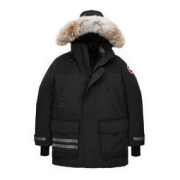 CANADA GOOSE 加拿大鹅 男士黑色徽标中长款羽绒服 9513M