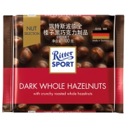 Ritter SPORT 瑞特斯波德 全榛子黑巧克力 100g*6件