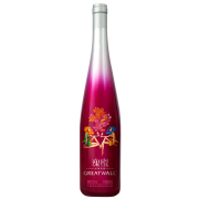 长城 瑰蜜甜型低温发酵红葡萄酒 650ml 单瓶装*5