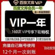 百度文库会员 年卡12个月