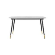 PLUS会员：京东京造岩板餐桌椅组合一桌四椅1.4m