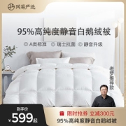 网易严选 95白鹅绒 抗菌羽绒被