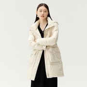 DESIGNICE迪赛尼斯女士中长款羽绒服T21403Z9727G06