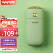 大宇(DAEWOO) 加湿器小型迷你 低噪卧室孕妇婴儿车载喷雾补水办公室 礼品礼物 便携款 充插两用 J1-DJL