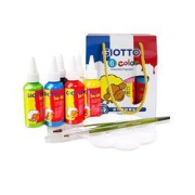 GIOTTObe-be可水洗颜料6色60ml送笔刷+调色盘