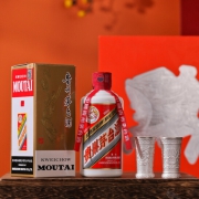 铜包银杯礼盒装：200ml 贵州 茅台酒 53度飞天茅台 惠群贵礼