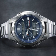 可收秋波，Casio 卡西欧 Waveter系列  WVA-M650D 太阳能6局电波男表 到手￥803.24