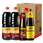 李锦记 锦珍生抽 1.45kg*2瓶+醇酿香醋 500ml+味蚝鲜 480ml