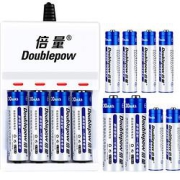 Doublepow倍量充电电池5号/7号电池配12节电池充电器套装