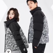 21年冬新款！高梵×史努比联名 王子文同款情侣款短款立领羽绒服 多色