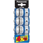Panasonic松下碳性1号D型电池4粒