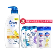 聚划算百亿补贴：海飞丝 清爽去油/丝质柔滑 去屑洗发水 500ml+80ml