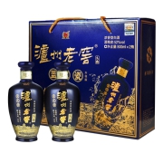 88vip：泸州老窖 蓝花瓷头曲500ml*2瓶 52度浓香型白酒