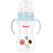 Matyz 美泰滋 婴儿宽口径PP自动奶瓶 蓝色 260ml
