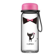 SUPOR苏泊尔耐热单层玻璃杯500ML黑色