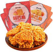 开痴 咸蛋黄牛油火锅混合口味锅巴 6袋 共396g