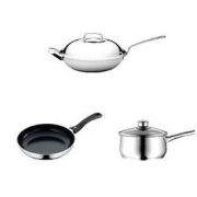 WMF 福腾宝 Cromargan 中华锅具套装 3件套