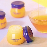 韩网Glowpick润唇膏榜首，韩国进口 FRUDIA 馥露迪雅 蓝莓蜂蜜保湿唇膏 小蜜罐 10g