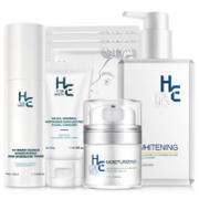 H&E 赫恩 男士护肤套装 (洁面乳200g+美白爽肤水120ml+保湿乳霜50g+美白面膜25ml*3片)