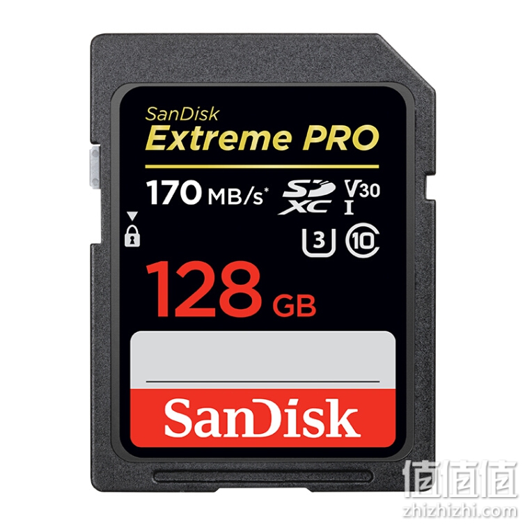 SanDisk 闪迪 128GB SD存储卡 U3 C10 V30 4K至尊超极速版数码相机内存卡 读速170MB/s 写速90MB/s