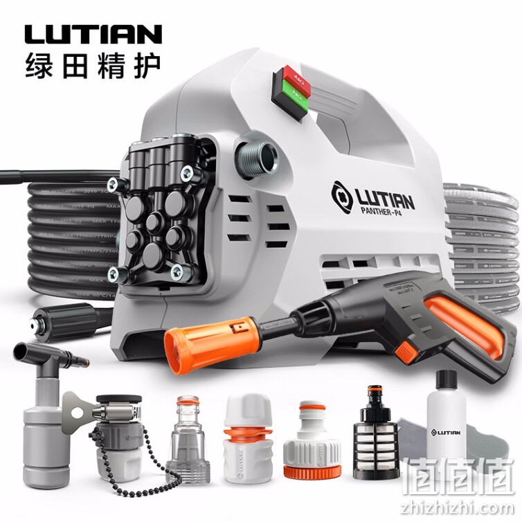 绿田 LUTIAN 家用洗车机高压清洗机洗车神器洗车水枪感应电机洗车泵 雪豹P4 220V汽车用品摩托车