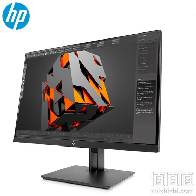 HP 惠普 Z43 43英寸4K显示器IPS显示屏Type-C可65W反向充电图形绘图工作站设计师 出厂色彩校准 黑色