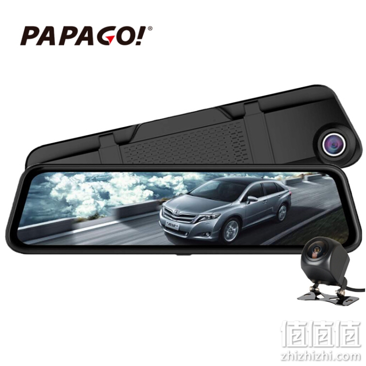 PAPAGO趴趴狗行车记录仪GS990 1440P高清夜视前后双录双镜头倒车影像流媒体后视镜停车监控 GS990WiFi双镜头+无卡