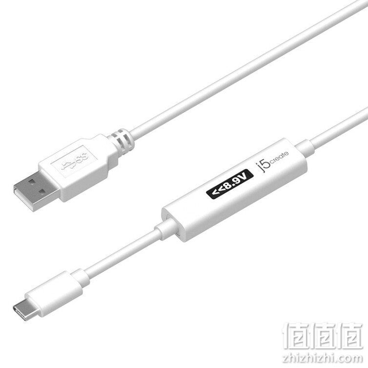 j5createJUCP USB Type -C安卓小米华为手机充电数据线快充带动态显示屏1.2米 JUCP13 USB对type-C