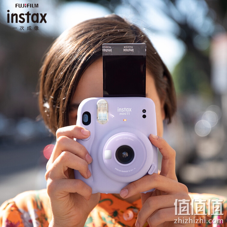 FUJIFILM 富士 instax立拍立得 一次成像相机 mini11 丁香紫（含官方配件包）