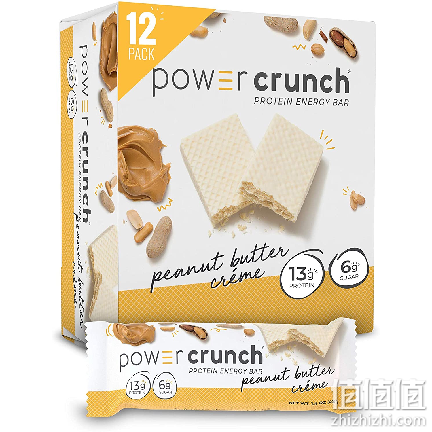 Power Crunch Bar - Peanut Butter Cream - Case Of 12 - 1.4 Oz