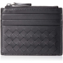 BOTTEGA VENETA 葆蝶家 367004-V001N イントレチャート カードケース BA-367004-V001N-1000 经典小羊皮编织拉链万用卡夹/零钱包367004