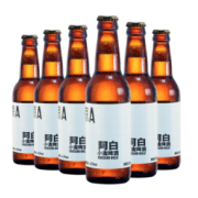 京A 阿白小麦比利时风味精酿啤酒330ml*6瓶 送礼年货（新老包装 随机发货）