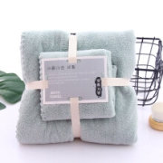 毛巾+浴巾组合套装 花边珊瑚绒 1毛巾+1浴巾13.9元包邮