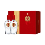 金六福 红运礼盒50度500ml*2瓶白酒年货礼盒 配礼袋