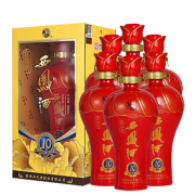 西凤 宝花瓷10年 45度凤香型白酒 500ml*6整箱装