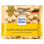 Ritter SPORT 瑞特斯波德 全榛子白巧克力 100g*4件