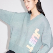 限尺码：LILY  丽丽  V领毛衣