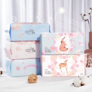 棉森 加大加厚一次性吸水洗脸巾 80抽*5包（20*20cm）