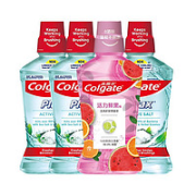 Colgate 高露洁 盐白活力鲜果漱口水 500ml*4瓶
