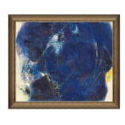 雅昌 林岗《凝聚》背景墙装饰画挂画 72×61cm 爵士黑 油画布