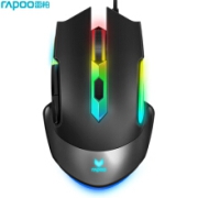 RAPOO 雷柏 V302C 有线鼠标 4000DPI RGB 黑色