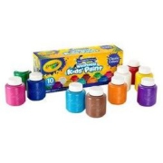 Crayola 绘儿乐 54-1205 可水洗颜料 10色套装