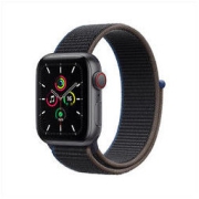 Apple 苹果 Watch SE 智能手表 GPS+蜂窝款 40毫米深空灰色铝金属表壳 木炭色回环式表带MYEL2CH/A