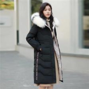BINGJIE 冰洁 女士中长款 狐狸毛貉子 羽绒服 J90142036Z-8056
