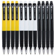 deli 得力 6505 按动圆珠笔 蓝色 0.7mm 12支装