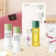 谷雨  女士护肤6件套装  卸妆油7ml+洁面15g+次抛精华1.5ml+水乳各10ml+面膜1片