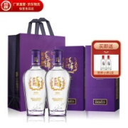 PLUS会员：MAO PU 毛铺 苦荞酒 紫荞 42度 荞香型白酒 500ml*2瓶 礼盒装