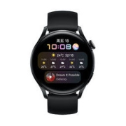 HUAWEI 华为 WATCH 3 智能手表 活力款 46mm 黑色氟橡胶表带
